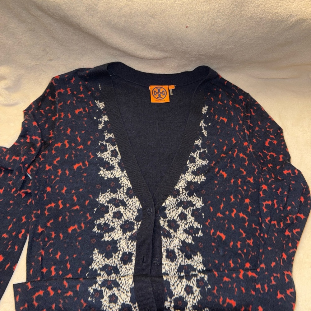 TORY BURCH Cardigan Sweater Women 
Size Mes 100%Wool